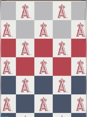 NWT MLB LOS ANGELES ANGELS Ombré Styled Collection Buttery Blanket 50x70